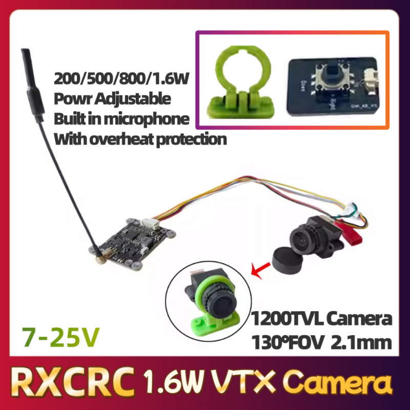 Módulo RXCRC 5.8G 48CH 1.6W VT - Fpv Drone Camera reseña y precio