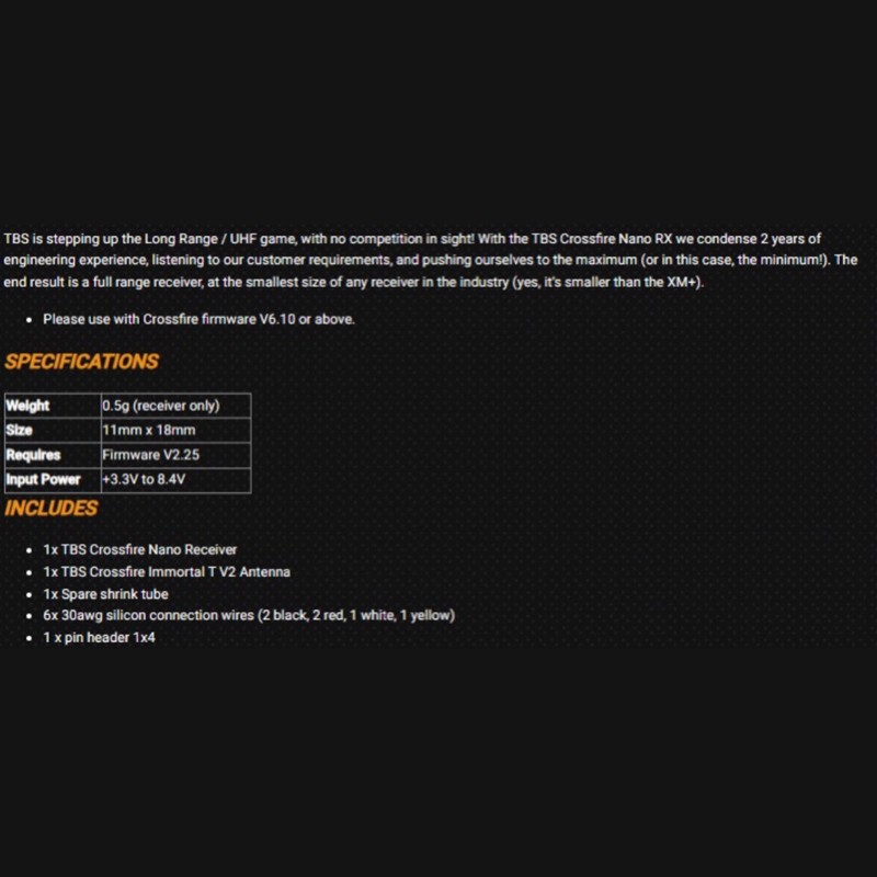A49K-TBS Para TRANSMISOR R/C D - Tbs Fpv Crossfire reseña y precio